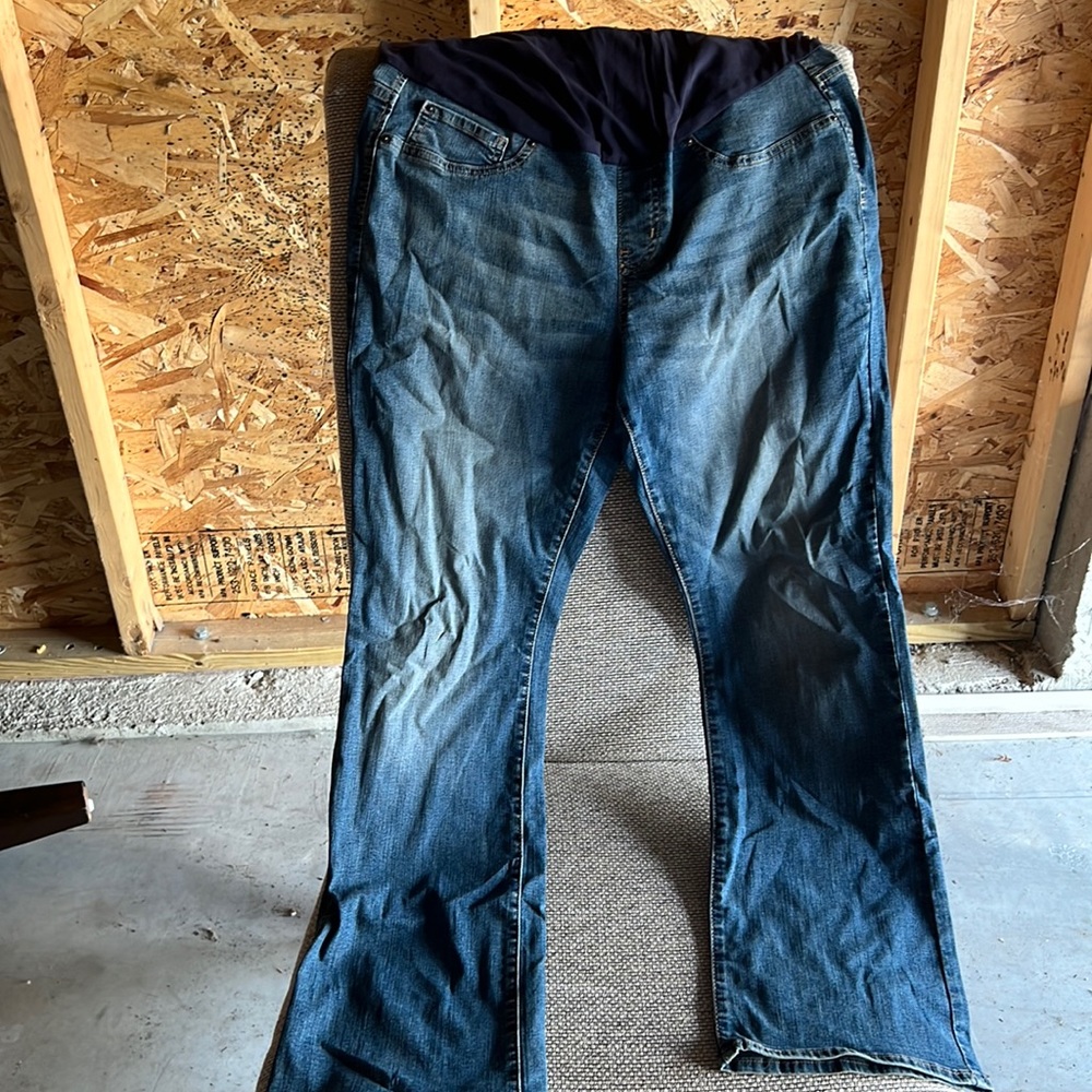 Maternity bootcut jeans
